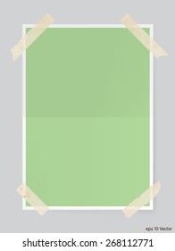 One times folded sheet, Vector