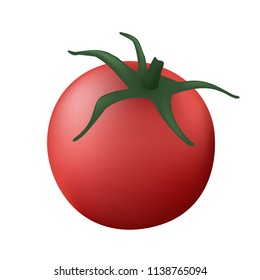 one tomatoe illustration