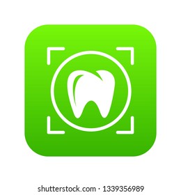 One tooth icon. Simple illustration of one tooth vector icon for web