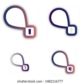 One two three four progress bar stickers