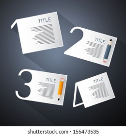 One, Two, Three, Four, Vector Steps for Tutorial, Infographics 