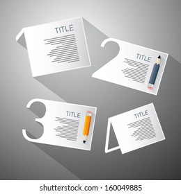 One, Two, Three, Four, Vector Steps for Tutorial, Infographics 