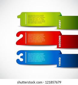 One two three Paper numbers - versions with numbers and description