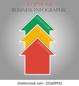 One two three - vector paper steps