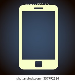 One type of phone - smartphone vector icon