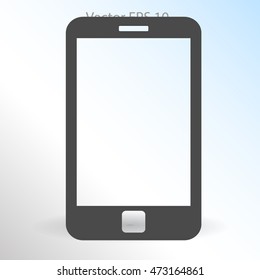 One type of phone - smartphone vector icon
