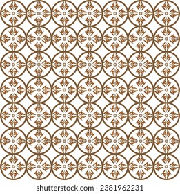 One of the typical batik motifs of ethnic tribes with the start and circle