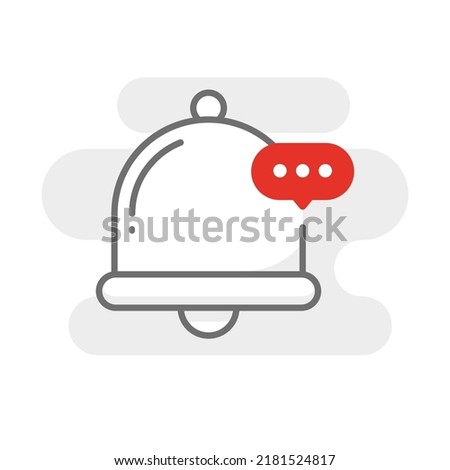 one of unread, new bell notification concept illustration flat design vector eps10. modern graphic element for landing page, empty state ui, infographic, icon