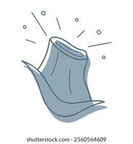 One volcano color. Clip art for your projects.
