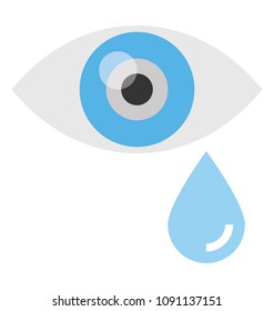 
one watery eye showing eye infection or eye allergy 
