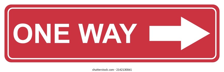 One way caution icon, safety health button, covid virus warning vector illustration .