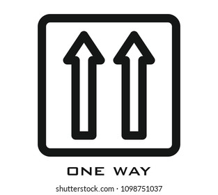 One way icon