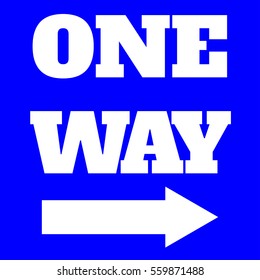 One way icon