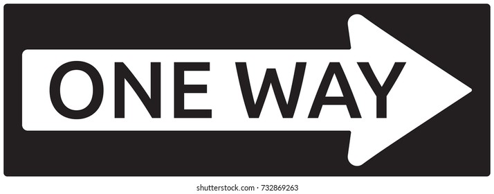 One Way Sign High Res Stock Images Shutterstock