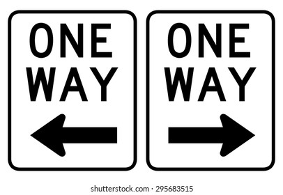 ONE WAY SIGN.ai Royalty Free Stock SVG Vector and Clip Art