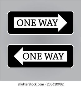 One Way Sign,road way sign vector