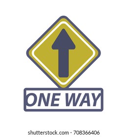 one way traffic sign