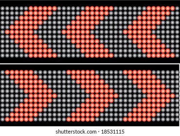 One way traffic sign vector