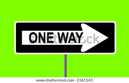 One way traffic sign - VECTOR