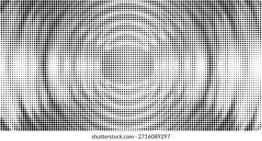 Visión de fondo de un solo sentido. Patrón de puntos en blanco y negro. Vector de fondo	