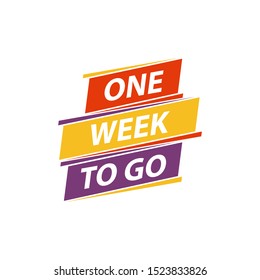 One week to go icon