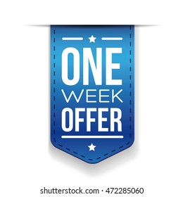 One Week Offer Blue ribbon