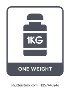 one weight icon vector on white background, one weight trendy filled icons from Measurement collection, one weight simple element illustration