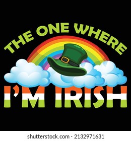 El que me da irlandés. Diseño de camisetas del Día de San Patricio. 