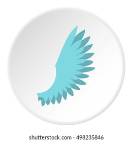 One wing icon. Flat illustration of one wing vector icon for web