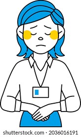 One woman worker to apologies