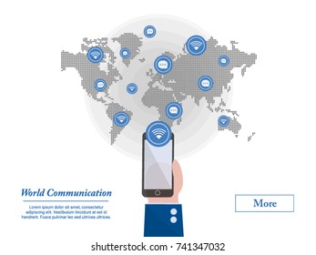 One World Communication, you can communicate anyone and anywhere around the world.