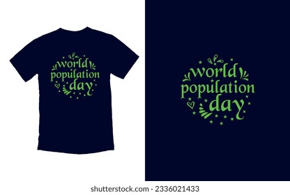One World, One Humanity, Population Day Unity, feliz día de la población Camiseta Diseño