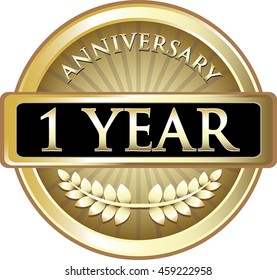 One Year Anniversary Gold Label