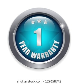 One year warranty button