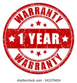 One Year Warranty Stamp