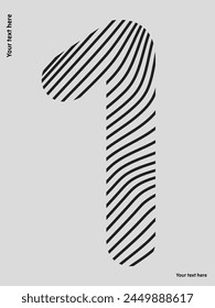 one zebra streps vector design