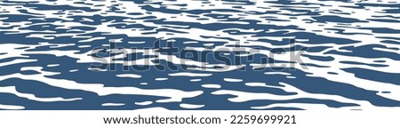 One-color background with small waves on the ocean surface