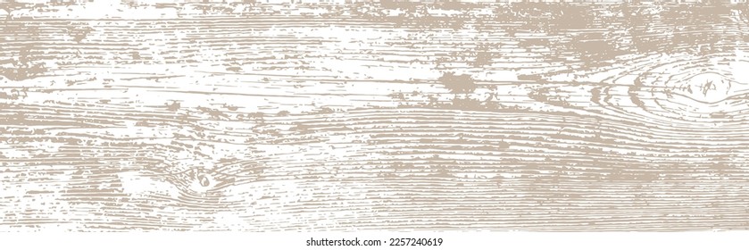 One-color vector background with knotted wooden board texture