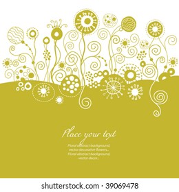 one-colour floral background