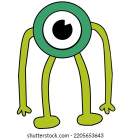 One-eyed green monster like plankton is perfect