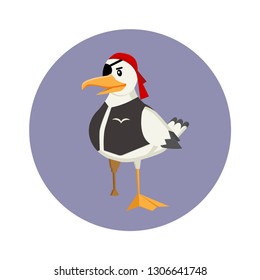 one-eyed Seagull pirate