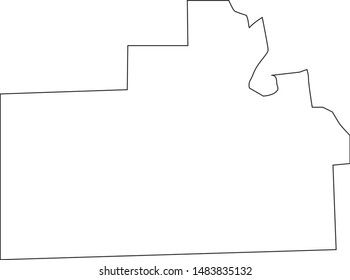 Oneida county map in state of Idaho