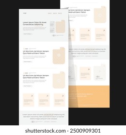Template de conception de site web d'une page pour les entreprises. Page de destination filaire. Conception réactive moderne et plate. Site web Ux ui : à propos de nous, avantages, caractéristiques, faits, oeuvres, galerie, équipe, contacts, email, formulaire