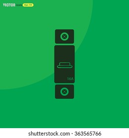 One-phase machine sixteen amps icon