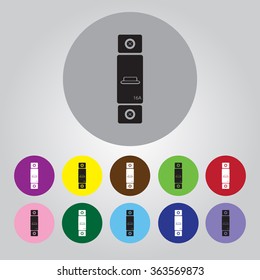 One-phase machine sixteen amps icon