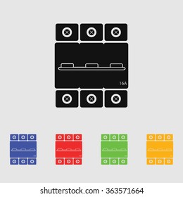 One-phase machine sixteen amps icon