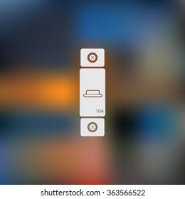 One-phase machine ten amps icon