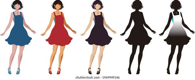 One Piece Dress Images Stock Photos Vectors Shutterstock