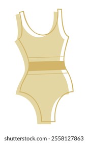 One-piece swimsuit color. Clip art for your projects.