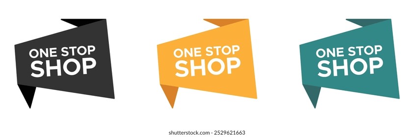 Ones stop shop vector labels
